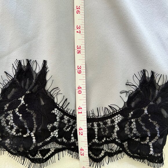 Mustard Seed Lilac and black lace evening dress or negligee - Picture 6 of 9